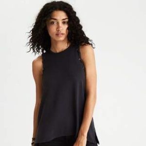 AE soft and sexy black racer back tank